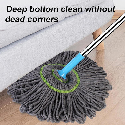 Extendable 90CM Twist Mop – 2-in-1 Rotatable ...